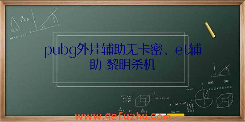 pubg外挂辅助无卡密、et辅助